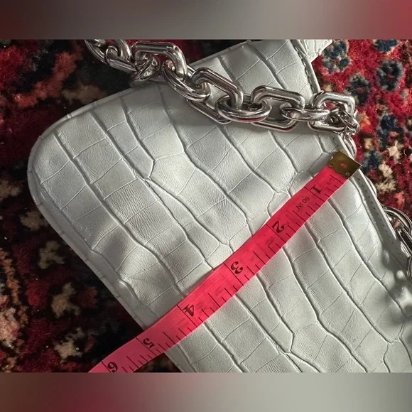 ZARA Chain Strap‎ Animal Embossed Shoulder Bag - Picture 7 of 7